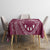 Kia Orana Cook Islands Tablecloth Tiare and Stars - Maroon