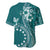 Kia Orana Cook Islands Baseball Jersey Tiare and Stars - Teal