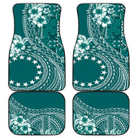 Kia Orana Cook Islands Car Mats Tiare and Stars - Teal LT7 - Polynesian Pride