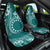 Kia Orana Cook Islands Car Seat Cover Tiare and Stars - Teal