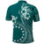 Kia Orana Cook Islands Polo Shirt Tiare and Stars - Teal