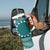 Kia Orana Cook Islands Tumbler With Handle Tiare & Stars - Teal