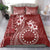 Kia Orana Cook Islands Bedding Set Tiare and Stars - Scarlet