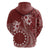 Kia Orana Cook Islands Hoodie Tiare and Stars - Scarlet