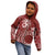 Kia Orana Cook Islands Kid Hoodie Tiare and Stars - Scarlet