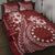 Kia Orana Cook Islands Quilt Bed Set Tiare and Stars - Scarlet