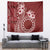 Kia Orana Cook Islands Tapestry Tiare and Stars - Scarlet