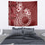 Kia Orana Cook Islands Tapestry Tiare and Stars - Scarlet