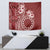 Kia Orana Cook Islands Tapestry Tiare and Stars - Scarlet