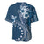 Kia Orana Cook Islands Baseball Jersey Tiare and Stars - Navy Blue