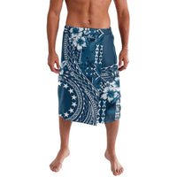 Kia Orana Cook Islands Lavalava Tiare and Stars - Navy Blue LT7 Navy Blue - Polynesian Pride