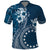 Kia Orana Cook Islands Polo Shirt Tiare and Stars - Navy Blue