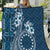 Kia Orana Cook Islands Quilt Tiare and Stars - Navy Blue