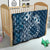 Kia Orana Cook Islands Quilt Tiare and Stars - Navy Blue