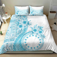 Kia Orana Cook Islands Bedding Set Tiare and Stars - Turquoise LT7 - Polynesian Pride