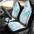 Kia Orana Cook Islands Car Seat Cover Tiare and Stars - Turquoise