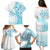 Kia Orana Cook Islands Family Matching Puletasi and Hawaiian Shirt Tiare and Stars - Turquoise