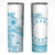 Kia Orana Cook Islands Skinny Tumbler Tiare & Stars - Turquoise