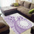 Kia Orana Cook Islands Area Rug Tiare and Stars - Lavender