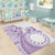 Kia Orana Cook Islands Area Rug Tiare and Stars - Lavender