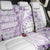 Kia Orana Cook Islands Back Car Seat Cover Tiare and Stars - Lavender