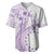 Kia Orana Cook Islands Baseball Jersey Tiare and Stars - Lavender