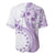 Kia Orana Cook Islands Baseball Jersey Tiare and Stars - Lavender