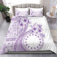 Kia Orana Cook Islands Bedding Set Tiare and Stars - Lavender LT7 - Polynesian Pride