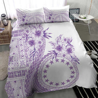 Kia Orana Cook Islands Bedding Set Tiare and Stars - Lavender LT7 - Polynesian Pride