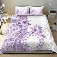 Kia Orana Cook Islands Bedding Set Tiare and Stars - Lavender LT7 - Polynesian Pride