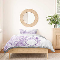 Kia Orana Cook Islands Bedding Set Tiare and Stars - Lavender LT7 - Polynesian Pride