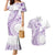 Kia Orana Cook Islands Couples Matching Mermaid Dress and Hawaiian Shirt Tiare and Stars - Lavender