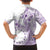 Kia Orana Cook Islands Family Matching Long Sleeve Bodycon Dress and Hawaiian Shirt Tiare and Stars - Lavender