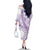 Kia Orana Cook Islands Family Matching Off The Shoulder Long Sleeve Dress and Hawaiian Shirt Tiare and Stars - Lavender