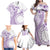 Kia Orana Cook Islands Family Matching Off Shoulder Maxi Dress and Hawaiian Shirt Tiare and Stars - Lavender