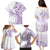 Kia Orana Cook Islands Family Matching Puletasi and Hawaiian Shirt Tiare and Stars - Lavender