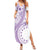 Kia Orana Cook Islands Family Matching Summer Maxi Dress and Hawaiian Shirt Tiare and Stars - Lavender