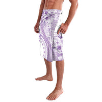 Kia Orana Cook Islands Lavalava Tiare and Stars - Lavender LT7 - Polynesian Pride