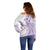 Kia Orana Cook Islands Off Shoulder Sweater Tiare and Stars - Lavender