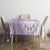 Kia Orana Cook Islands Tablecloth Tiare and Stars - Lavender