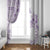 Kia Orana Cook Islands Window Curtain Tiare and Stars - Lavender