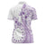 Kia Orana Cook Islands Women Polo Shirt Tiare and Stars - Lavender