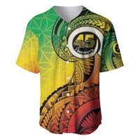 Vanuatu 45th Independence Anniversary Baseball Jersey Ni-Van Sandroing LT7 Colorful - Polynesian Pride