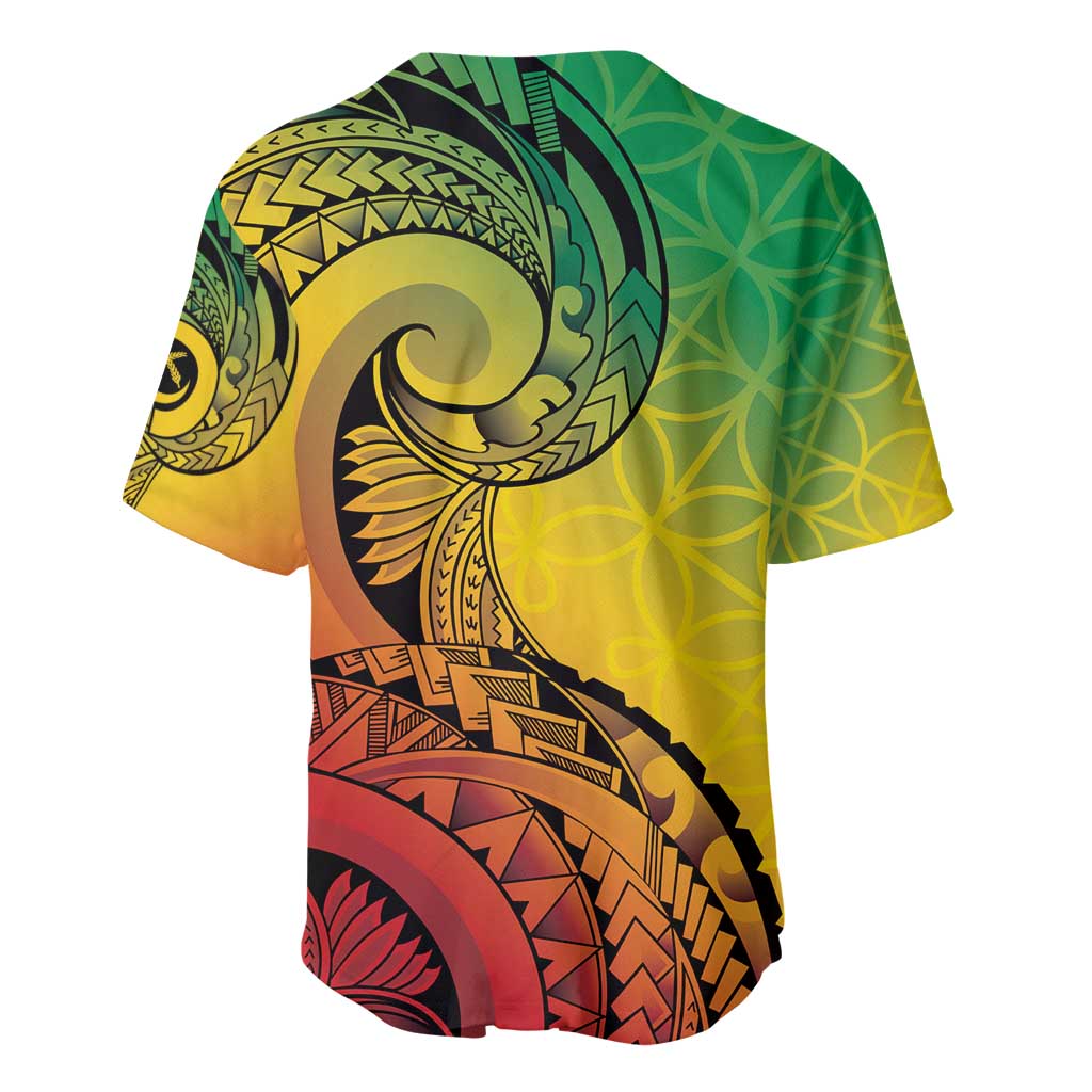 Vanuatu 45th Independence Anniversary Baseball Jersey Ni-Van Sandroing LT7 - Polynesian Pride
