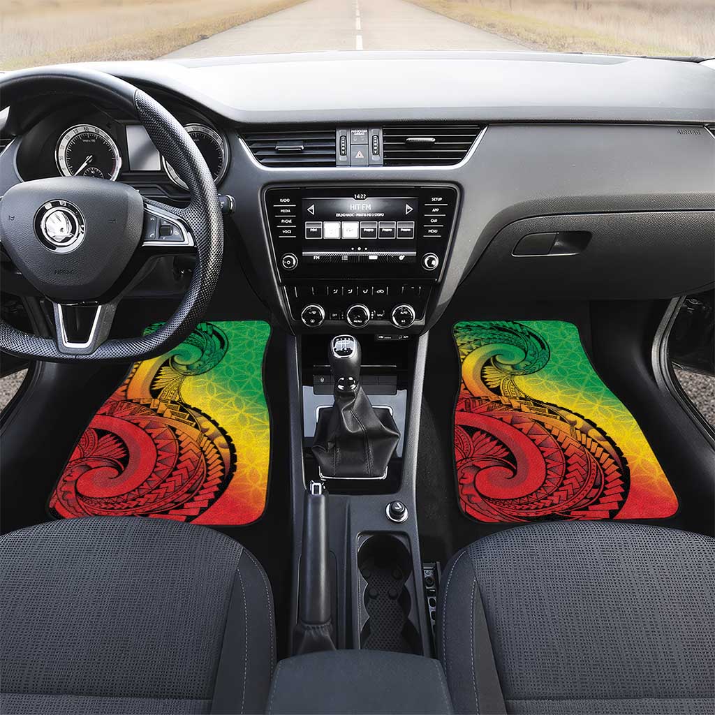 Vanuatu 45th Independence Anniversary Car Mats Ni-Van Sandroing LT7 Set 2pcs - Front Colorful - Polynesian Pride