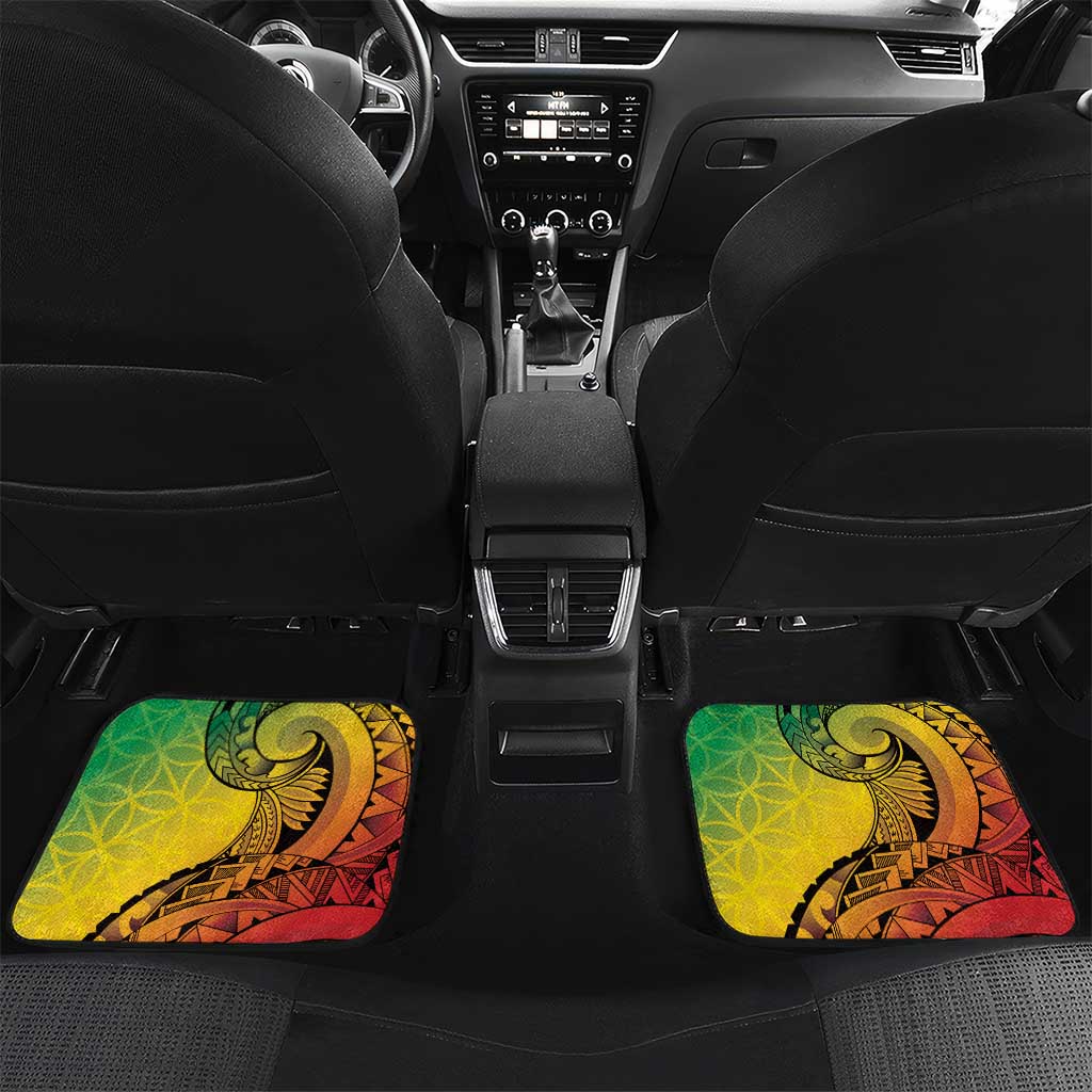 Vanuatu 45th Independence Anniversary Car Mats Ni-Van Sandroing LT7 Set 2pcs - Back Colorful - Polynesian Pride