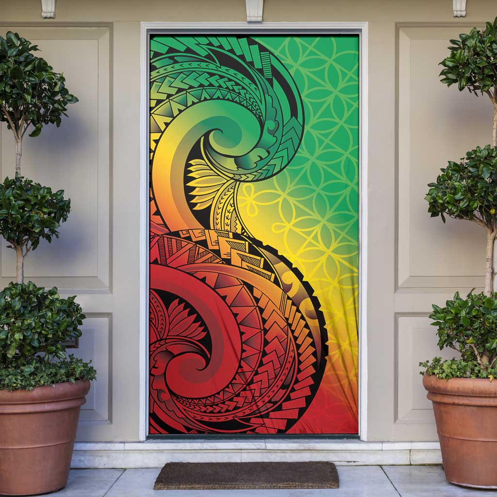 Vanuatu 45th Independence Anniversary Door Cover Ni-Van Sandroing LT7 Colorful - Polynesian Pride