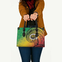 Vanuatu 45th Independence Anniversary Leather Bag Ni-Van Sandroing LT7 Colorful - Polynesian Pride