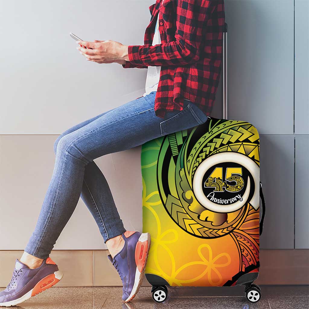 Vanuatu 45th Independence Anniversary Luggage Cover Ni-Van Sandroing LT7 - Polynesian Pride