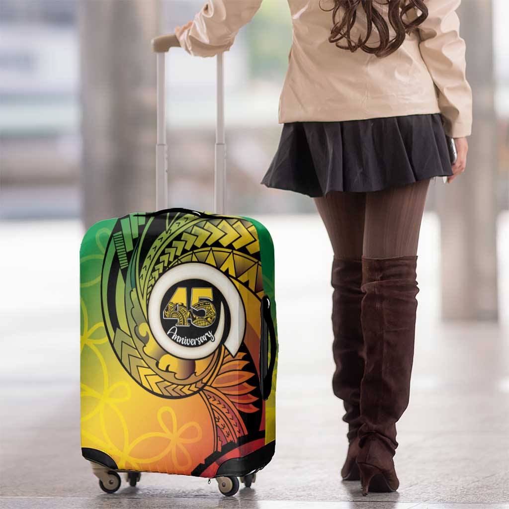Vanuatu 45th Independence Anniversary Luggage Cover Ni-Van Sandroing LT7 - Polynesian Pride